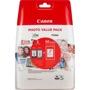 Pg-46/cl 56 Kartuş Seti Fotoğraf Kağıdı Hediyeli