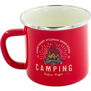 Kamp Retro Emaye Kupa Bardak Mug