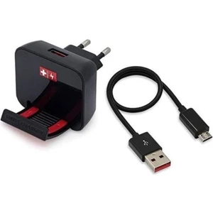 Swiss Charger SCH20022 EcoMax Charger Standlı Universal Şarj Cihazı Micro USB Kablolu