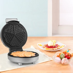 Hummy Taşmayı Önleyen Derin Plakalı Aşırı Isınmaya Dayanıklı Waffle Makinesi Silver Gri