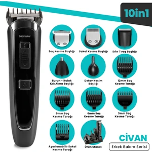 Civan GM-7184 9 In 1 Erkek Bakım Seti