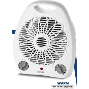 Warm 2000W Isıya Dayanıklı Sıcak Ilık Soğuk Devrilme Emniyetli Isıtıcı Fan IN-6124