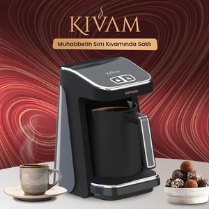 GM-8380 Kıvam Plastik Cezveli Türk Kahve Makinesi