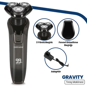 Gravity Traş Makinesi LED Ekran Şarjlı GM8160