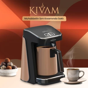 Prokıvam Gold Geniş Hazne Çelik Cezveli Akıllı Yerleştirmeli Türk Kahve Makinesi GM9900G