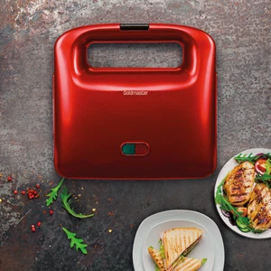 Nice 750W Isınmaya Dayanıklı Tost ve Izgara Makinesi Kırmızı In 6406