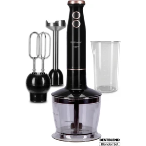 GM7271 Bestblend 1500 Watt 4 Bıçaklı Paslanmaz 3 In 1 Blender Seti