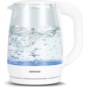 Blue 1.7 Lt Işıklı Cam Kettle Su Isıtıcı Beyaz In 6334