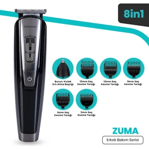 GM-8109 Zuma Islak ve  Kuru Erkek Bakım Seti