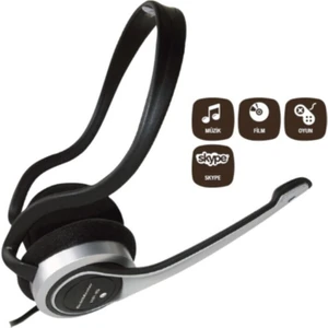 HP-15 Mikrofonlu Kulaküstü Siyah Kulaklık