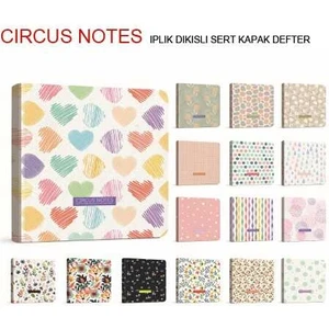 Circus Notes Ip Dikiş Sert Kapak 15X15 120 Yaprak Çizgisiz Defter