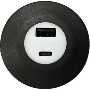 USB & Typ-C Işıklı Araç Şarj Soketi 12-24V 2,4A