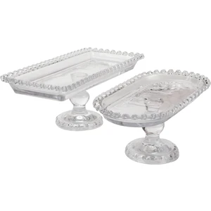 Ayaklı Oval Sunumluk - Ayaklı Dikdörtgen Sunumluk