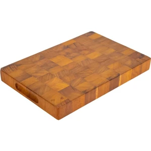 Kesme ve Servis Tahtası, Iroko Ağacı. Dikdörtgen 27X40X4 Cm.