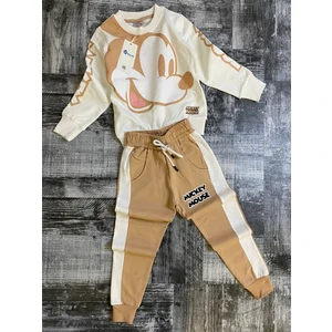 Yaren Kids Mickey Mause Çocuk Eşofman Takımı Oversize Bol Kesim 2 Iplik Eşofman Takımı Baskılı Takım