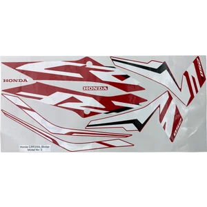 Moto Sticker 54 Honda CRF 250 L Etiket Seti No:3