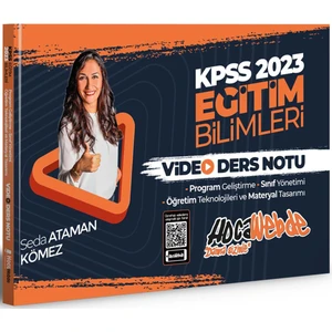 Hocawebde Yayınları KPSS 2023 Eğitim Bilimleri Pg Sınıf Yönetimi Öğretim Teknolojileri ve Materyal Tasarımı Video Ders Notu