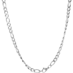 Figaro Model Çelik Erkek Kolye Zincir 4 mm 55 cm