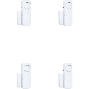 4 Adet JD-188 Kablosuz Alarm Sistemi Kapı Pencere Alarmı Hırsız Alarmı Yüksek Sesli Kapı Alarmı