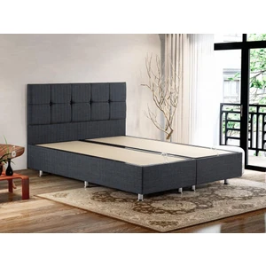 Notte 80x180 Tek Kişilik Lüks Baza ve Başlık Seti Kaydırmaz Kumaşlı