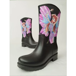 Sea & Blue Shoes Flora Winx Baskılı Su Geçirmeyen Kız Çocuk Yağmur Çizmesi
