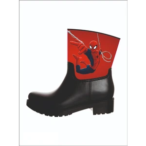 Sea & Blue Shoes Spiderman Ağ Atarken Baskılı Su Geçirmeyen Erkek Çocuk Yağmur Çizmesi