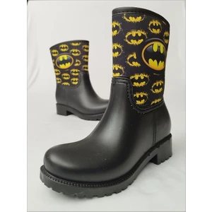 Sea & Blue Shoes Batman Amblem Baskılı Su Geçirmeyen Erkek Çocuk Yağmur Çizmesi