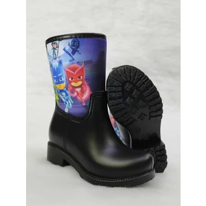 Sea & Blue Shoes Pijamaskeliler 2 Pj Mask Baskılı Su Geçirmez Anaokulu Çocuk Yağmur Çizmesi