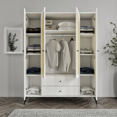 Sevenpal Mobilya Diamond 4 Hazeran Kapaklı 2 Çekmeceli Dolap Fiyatı