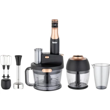Fakir Speed Çoklu Blender Seti 1000 W Güç ve 900 ml Kapasite ile Fonksiyonel Kullanım Black &