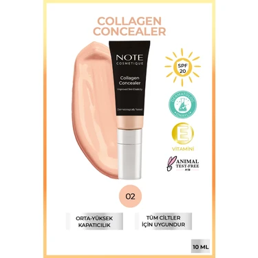 Note Collagen Concealer Kolajen İçerikli SPF 20 Göz Altı Kapatıcısı