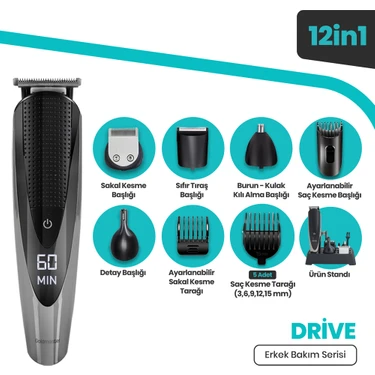 Goldmaster Drive Tıraş Makinesi 12 In 1 hepsiburada