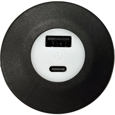 Yeo USB & Typ-C Işıklı Araç Şarj Soketi 12-24V