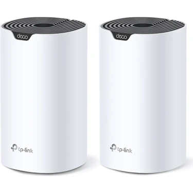 TP-Link Deco S7(2-pack), AC1900 Mbps, Dual-Band, Gigabit Portları,  360 m²'ye kadar Kapsama Alanı,