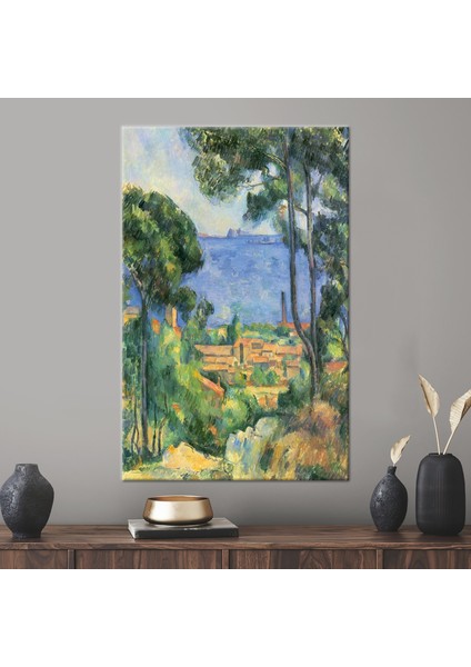 1 Parça Kanvas Tablo, Üreme Duvar Dekoru, Paul Cezanne Posteri, Şehir Manzarası Kanvas Poster,