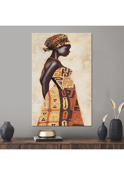 1 Parça Kanvas Tablo, Soyut Kanvas, Afrika Kanvas, Etnik Duvar Dekoru, Çağdaş Kanvas Sanatı,