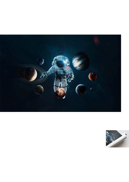 1 Parça Poster Kanvas Tablo Güneş Sistemi Duvar Sanatı Soyut Hediye Kanvas