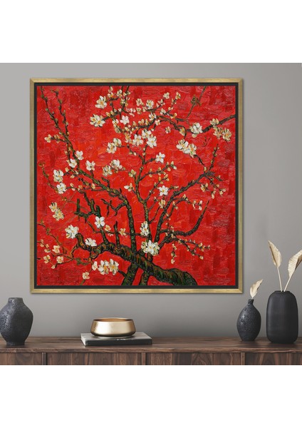 1 Parça Gold Çerçeveli Kanvas Tablo, Vincent Van Gogh Kanvas Sanatı, Van Gogh Kanvas Dekor,