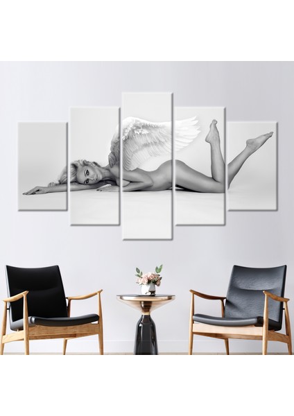 5 Parçalı Mix Kanvas Tablo, Yatak Odası Kanvas Sanatı, Kadın Kanvas, Popo Sanat Eseri,