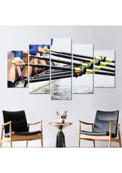 5 Parçalı Mix Kanvas Tablo Su Sporu Duvar Dekoru Motivasyon Kanvas Poster