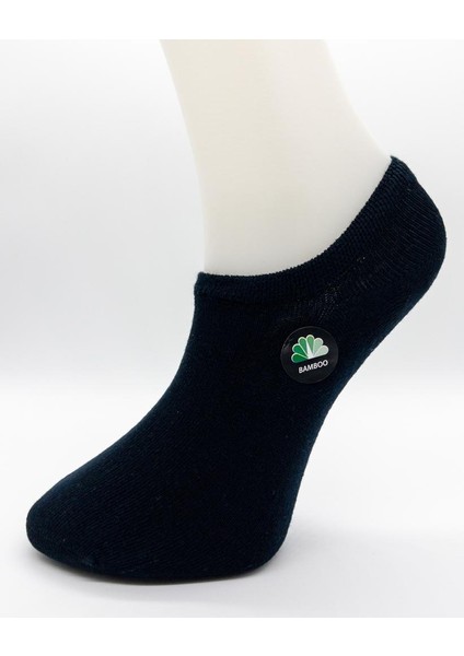 Ciho Socks Premium Bambu 6 Çift Gri-Lacivert  Dikişsiz Görünmez Sneaker Çorap