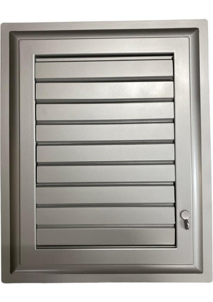 Plastik Menfez 65X65 Gümüş Banyo Wc Havalandırma