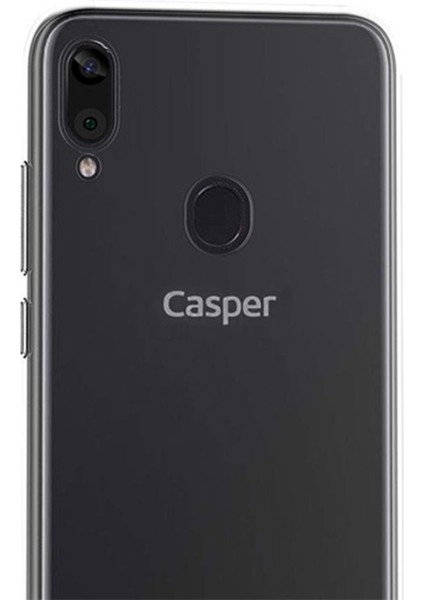 Casper Via E3 Kılıf Lüx Şeffaf Silikon - Şeffaf