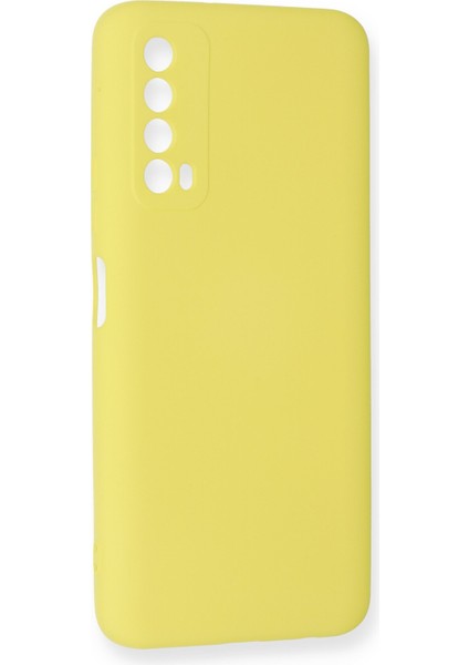 Huawei P Smart 2021 Kılıf Nano Içi Kadife Silikon - Sarı 300099