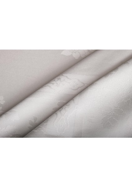 Raya Lüx Jakar Bambu Kumaş Gri Masa Örtüsü 160X220 cm - 1243