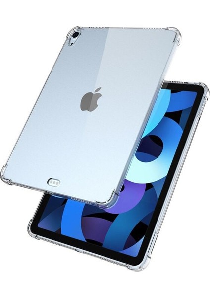 iPad Air 10.9 2022 (5.nesil) Kılıf Şeffaf Silikon Anti Shock Darbe Önleyici Ekstra Koruma Fit Kalıp