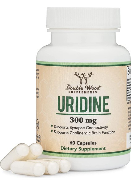 Uridine Urıdıne Monophosphate Choline Enhancer Beginner Nootropic 300 mg 60 Capsules Usa Version
