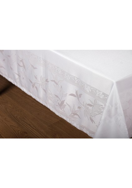 Çınar Lüx Jakar Bambu Kumaş Gri Masa Örtüsü 160X220 cm - 1241 fırsatları