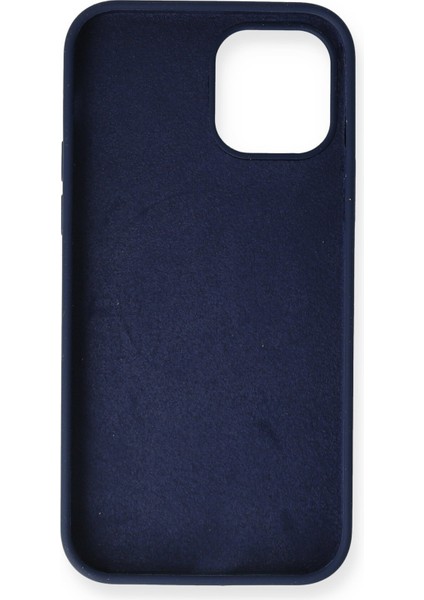 Iphone 12 Mini Kılıf Magneticsafe Lansman Silikon Kapak - Lacivert