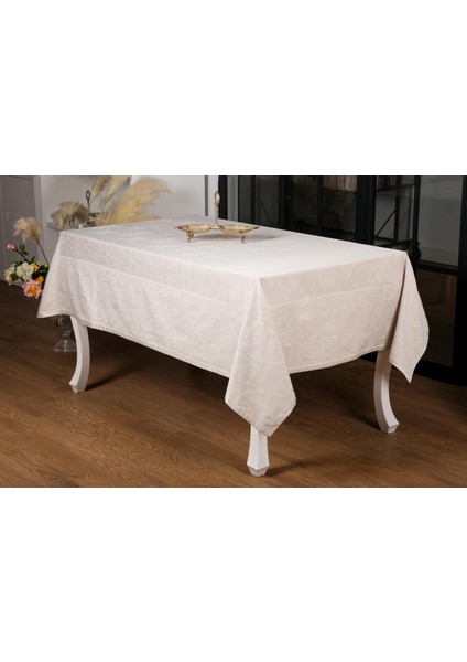 Ayda Lüx Jakar Polycotton Gri Tp Kumaş Masa Örtüsü 160X220 cm - 1248